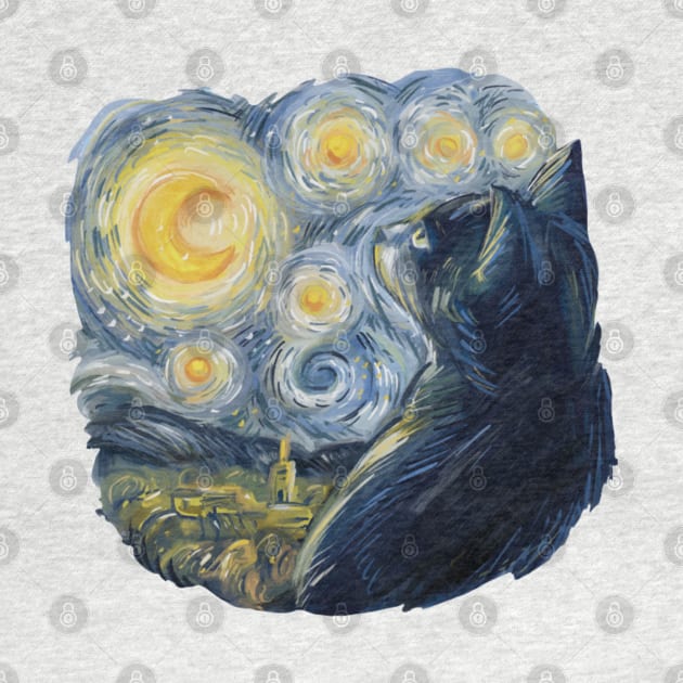 Van Gogh Cat by Digital-Zoo